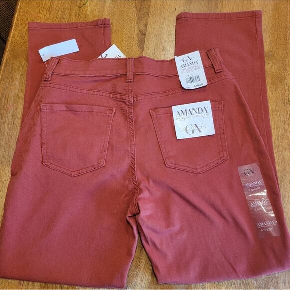 Womens Gloria Vanderbilt Straight Leg Denim Jeans Size 8 Short - Picture 8 of 10